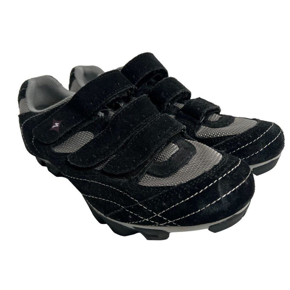 Specialized Riata Mountain Bike‎ Cycling Spin Shoes womens 7.5 / 38 black suede